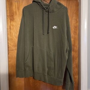 Nike Men's Olive Green Hoodie